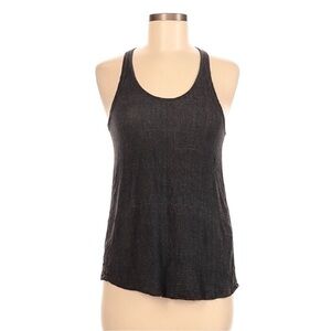 Track & Field Tank Women’s Active Sleeveless Crisscross Butterfly Bk Gray Size-M